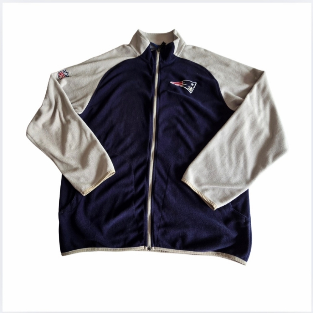 Reebok Onfield NFL New England Patriots Fleece Zip Jacket Men's Size Medium